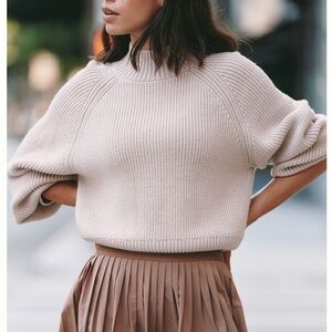 Varley Martina High neck ribbed sweater NWT